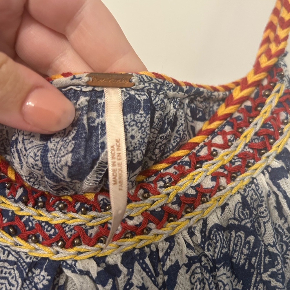 Free People Blue Floral Dress - Picture 4 of 6